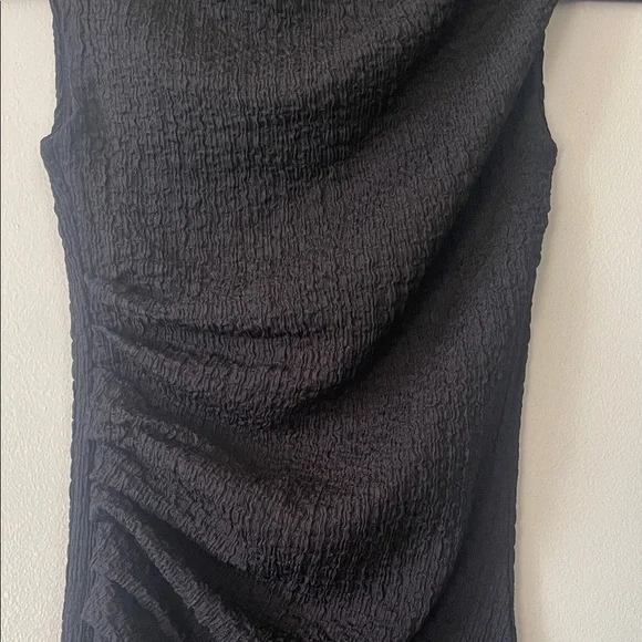 H&M|Chic Black Textured Midi Dress|XXS|NWT - Picture 4 of 8